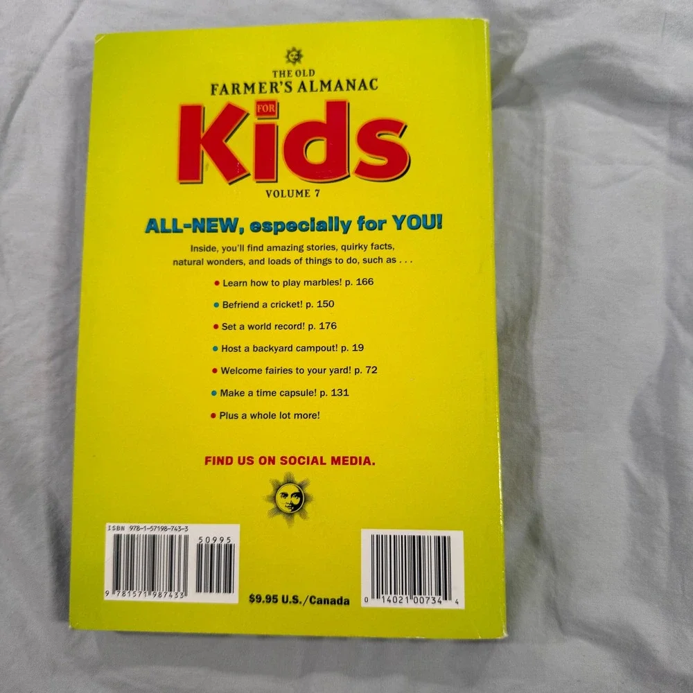 The Old Farmers Almanac for Kids Volume 7 Amazing Animals Activities Facts 2017